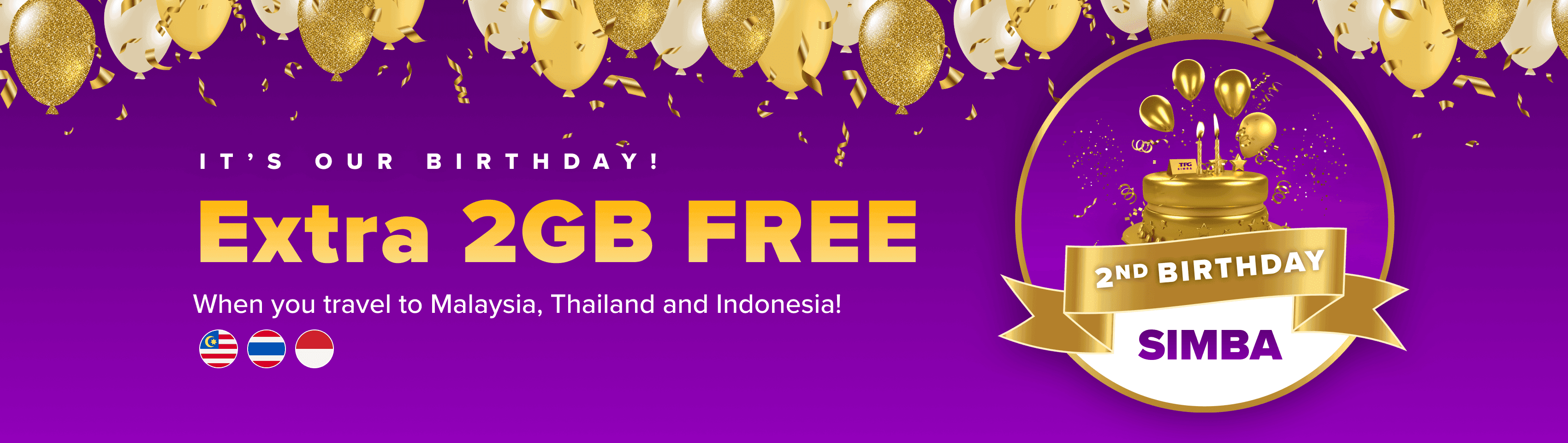 SIMBA Birthday promotion - extra FREE 2GB roaming data