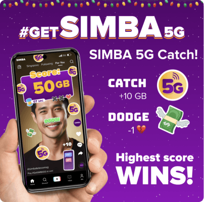 SIMBA 5G Catch - catch the 5G icon, dodge the bills