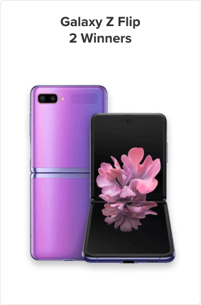 Lucky draw prize - Galaxy Z Flip, 2 winners